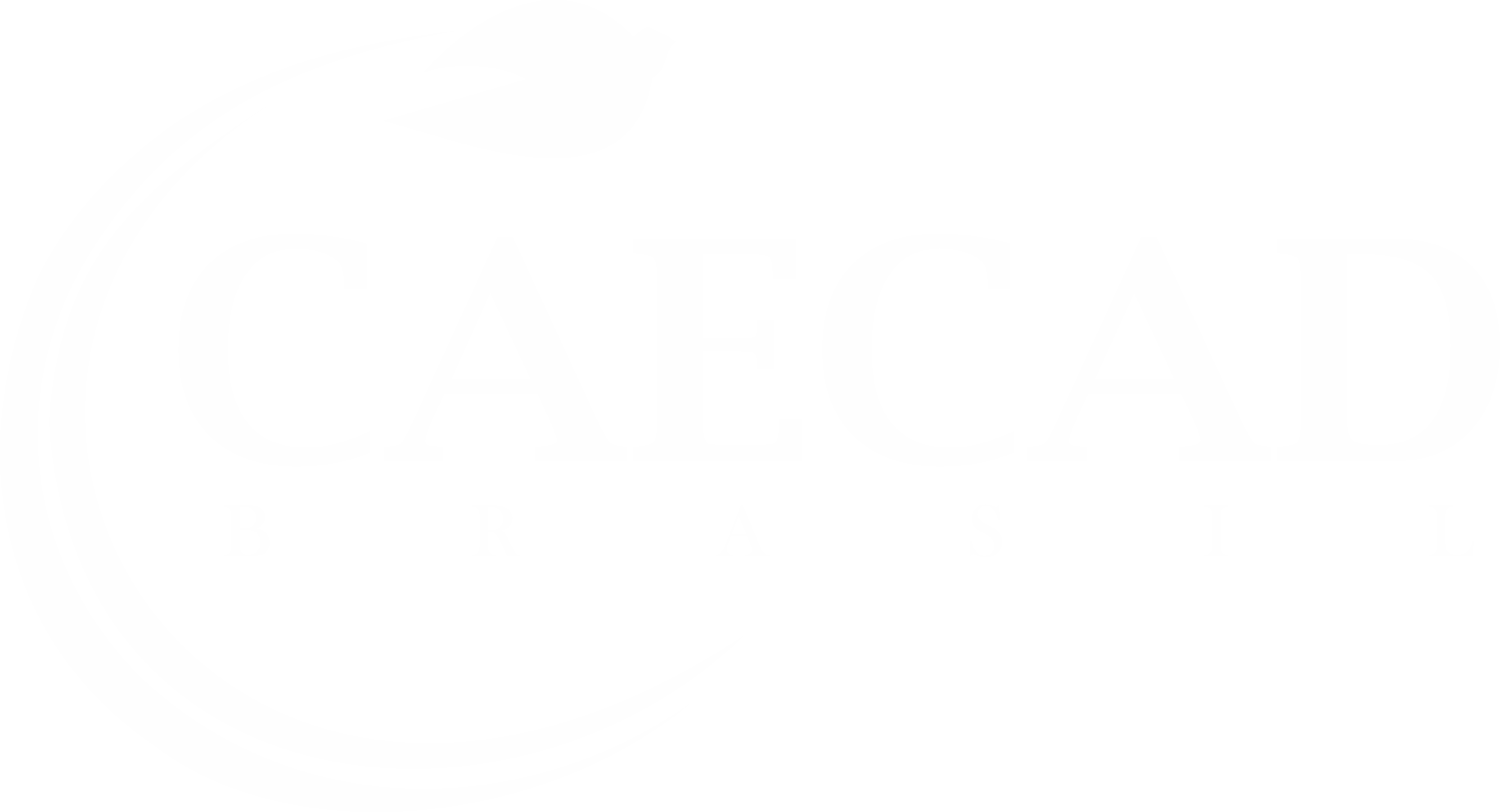 CAECAD Brasil - Logotipo oficial em versão branca para rodapé